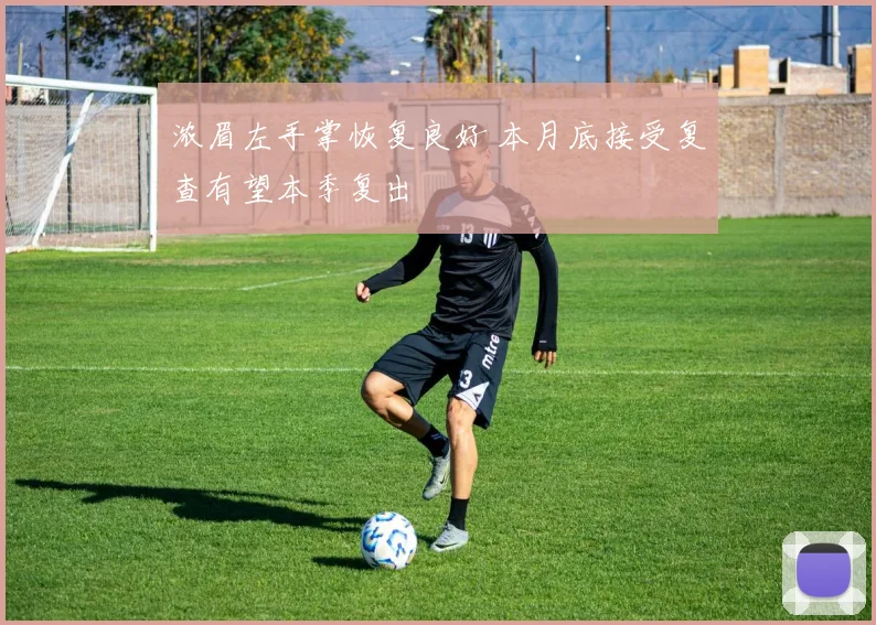 浓眉左手掌恢复良好 本月底接受复查有望本季复出